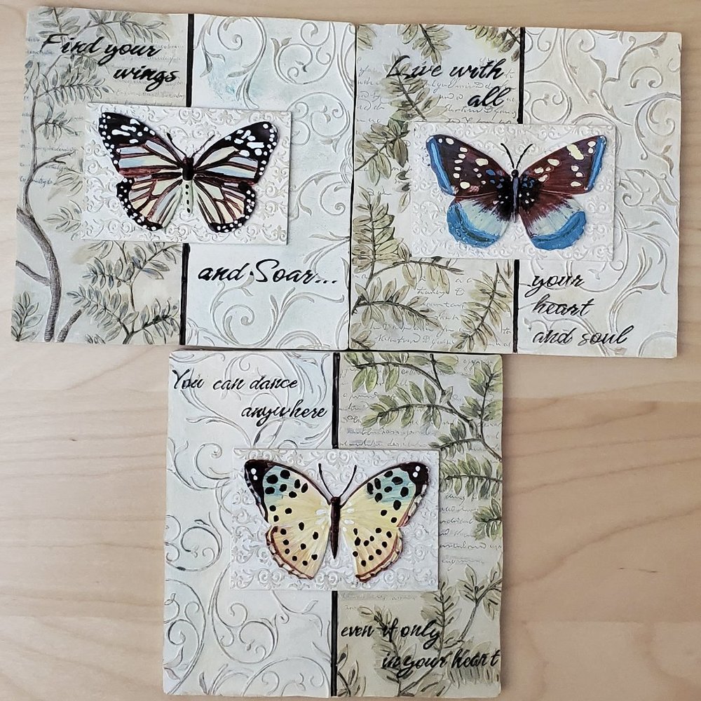 3 New View 3D Wall Art Hanging Plaque Decor NewView 5.5" X 5.5”